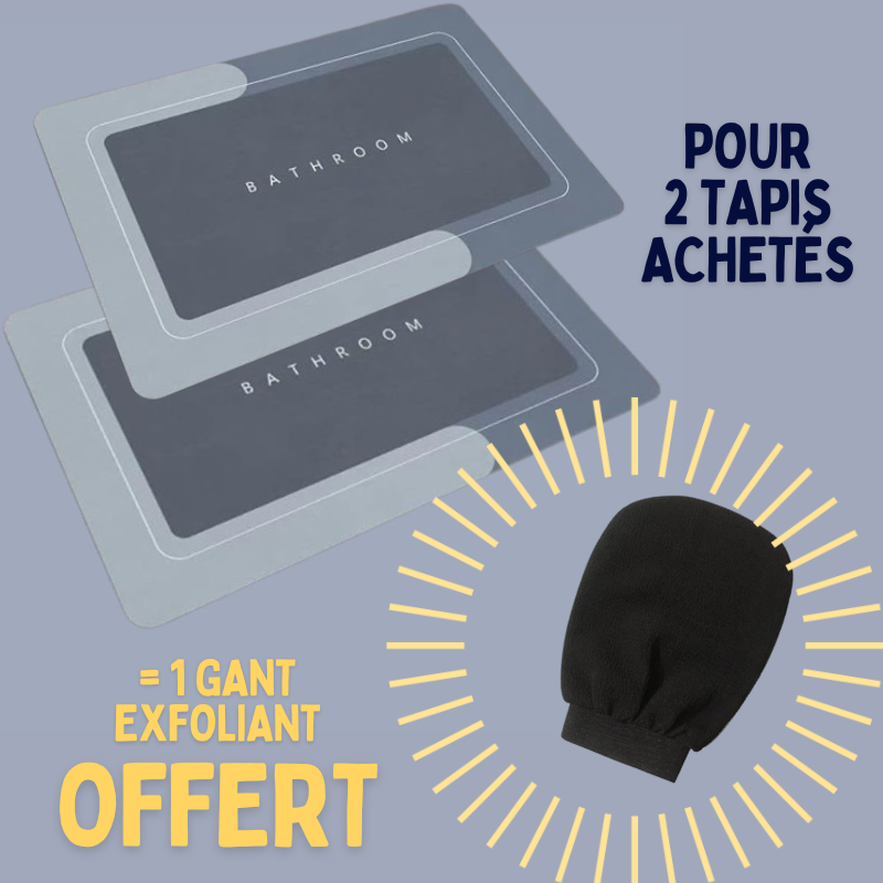 Offre spécial : 2 tapis achetés = 1 gant exfoliant offert